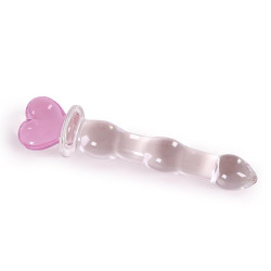 glass heart dildo ice anal toys