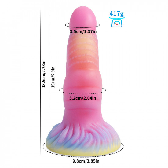 gradient fantasy suction cup anal dildo