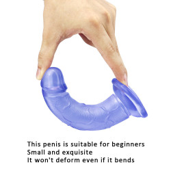 6 inch blue dildo mini