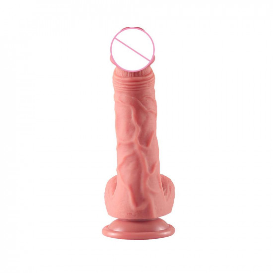 hansen - silicone cyberskin dildo suction cup 6 inch