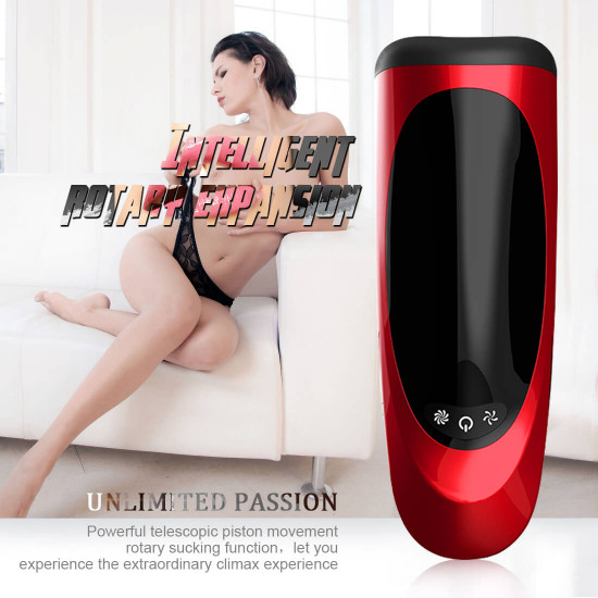 high speed rotation intelligent voice masturbator 4d oral sucker toy