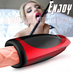 high speed rotation intelligent voice masturbator 4d oral sucker toy