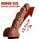 human size curved realistic dildo