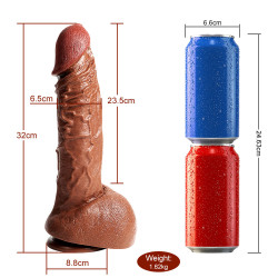 human size curved realistic dildo