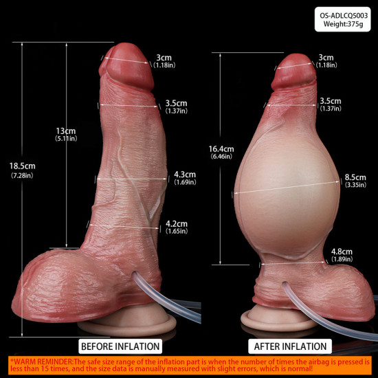 inflatable silicone lifelike dildo