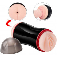 electronic pocket pussy ass stroker intelligent 5d sounding toy