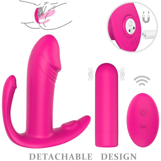 invisible g spot clitoris vibrating wearable dildo and vibrator