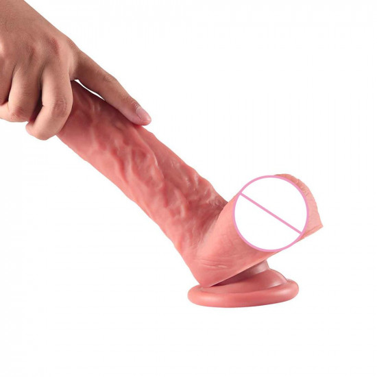 james - silicone stick on wall dildo 8 inch