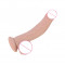 kevin - realistic silicone 8 inch curved dong with ball