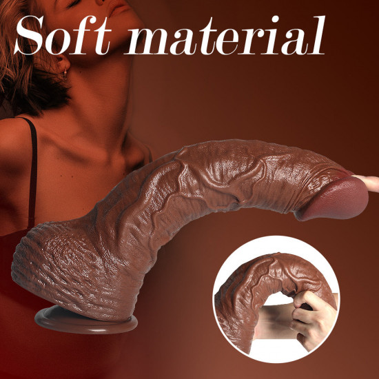 king cock dildos 14 inch brown