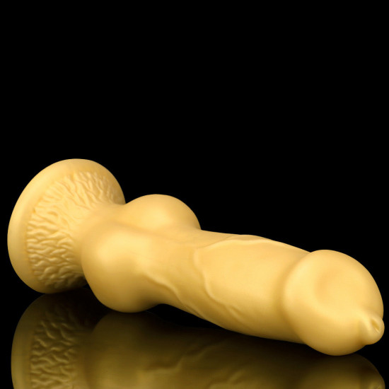 large golden dog dildo