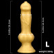 large golden dog dildo