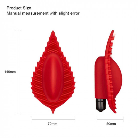 leaf design silicone vibrator for vagina g spot stimulation