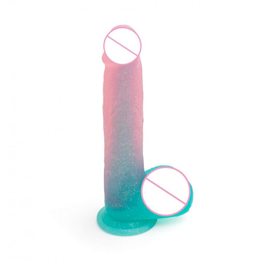 lim - colorful realistic dildo with ball 6.5 inch