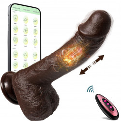 long distance dildo bluetooth black vibrating