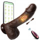 long distance dildo bluetooth black vibrating