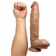 long thick dildo realistic with suction cup balls