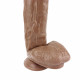 long thick dildo realistic with suction cup balls