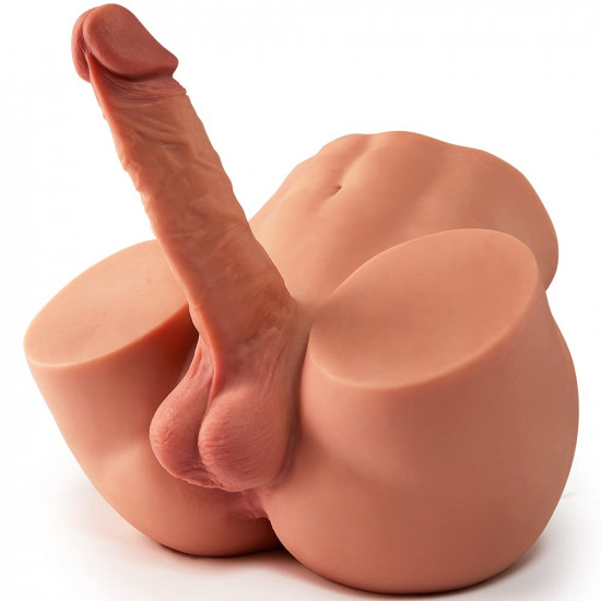 male doll torso with 7inch dildo