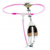 metal silicone pink chastity belt underwear cbt toy for women