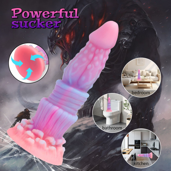 monster glow in the dark anal dildo