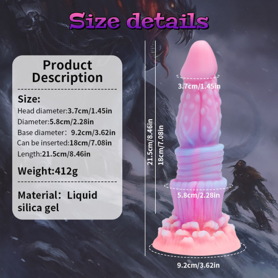 monster glow in the dark anal dildo