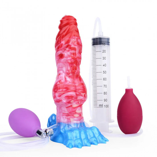 monster knot inflatable ejaculation dildo