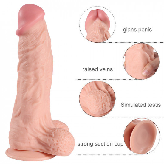 oral sex big flesh realistic dildo