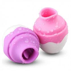 oral tongue sex vibrator nipple clitoris massager breast enlarger play toy