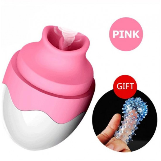 oral tongue sex vibrator nipple clitoris massager breast enlarger