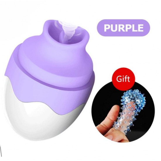 oral tongue sex vibrator nipple clitoris massager breast enlarger play toy