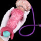 pink alien ovipositor dildo with air bag