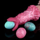 pink alien ovipositor dildo with air bag