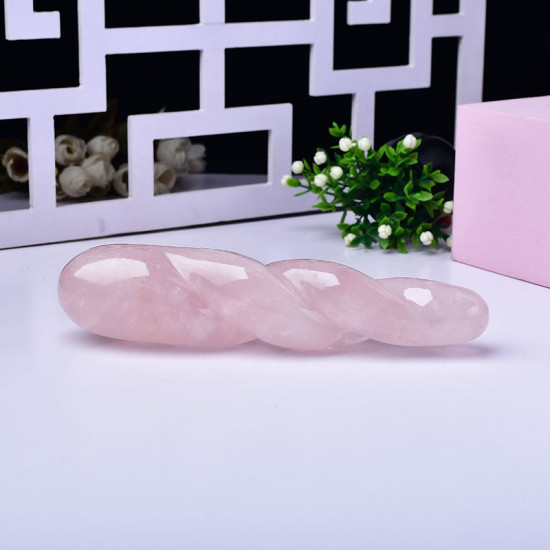 pink crystal convex dildo