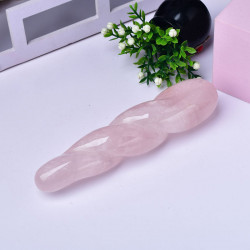 pink crystal convex dildo