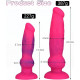 pink dog penis knot dildo