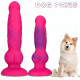 pink dog penis knot dildo