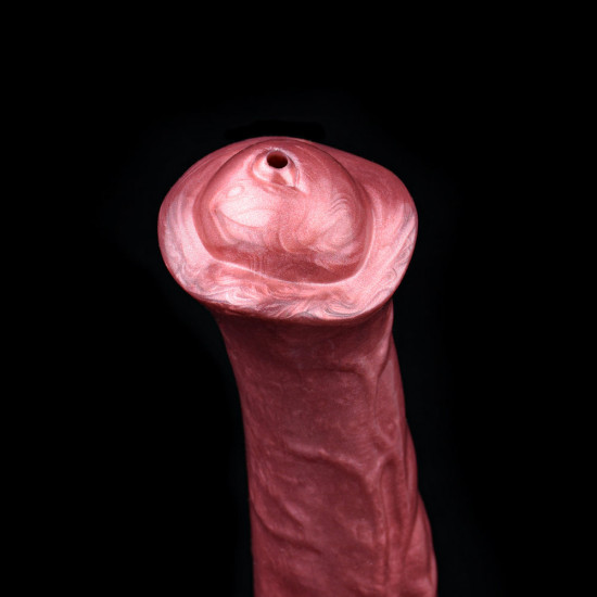 pink horse ejaculation liquid silicone  fantasy dildo