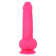 pink silicone dildo strap on uncircumcised