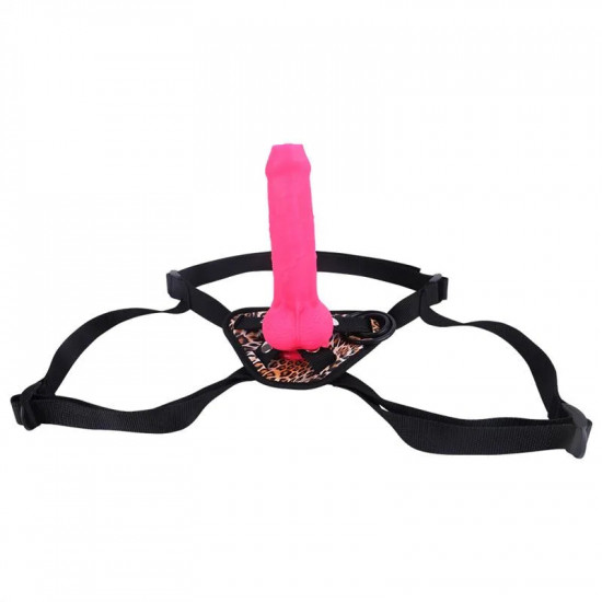 pink silicone dildo strap on uncircumcised