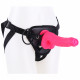 pink silicone dildo strap on uncircumcised