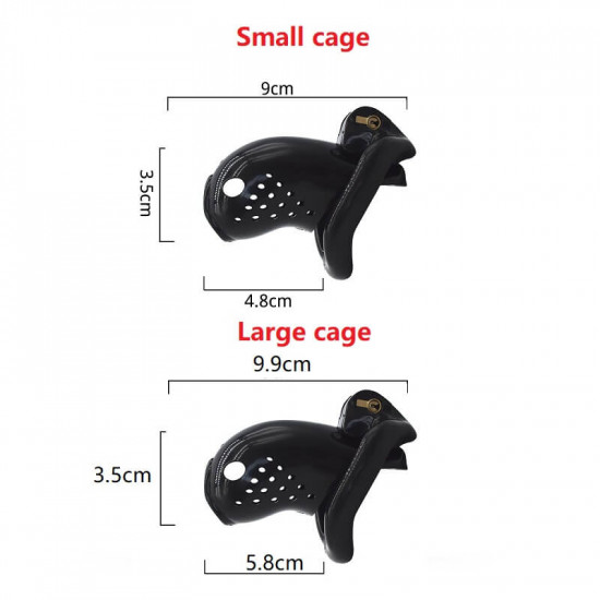 comfortable male chastity plastic cock cage bdsm penis lock device