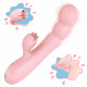 tongue licking toy pink round waterproof rabbit vibrator