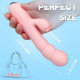 tongue licking toy pink round waterproof rabbit vibrator