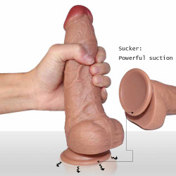 pointed silicone penis 2 inch wide dildo