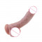 puberty - realistic silicone 8 inch curved dong with ball
