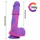 purple dildo suction cup realistic 8 inch dildos