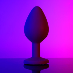 purple gem purple silicone butt plug