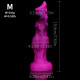 purple soft simulated wolf dildo