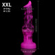 purple soft simulated wolf dildo